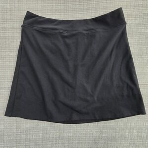 Adidas Golf Skort Women's 12 Climalite Black Charcoal Athletic Skirt Shorts